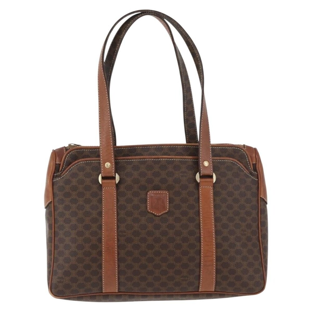 Celine Vintage Macadam Canvas and Leather